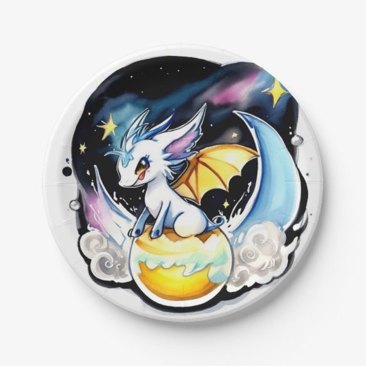 Dragon Birthday Pappteller (Vorderseite)