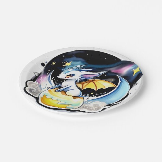 Dragon Birthday Pappteller (Schrägansicht)