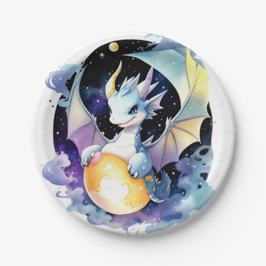 Dragon Birthday Pappteller (Vorderseite)