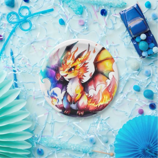 Dragon Birthday Pappteller (Party)