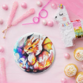 Dragon Birthday Pappteller (Party)