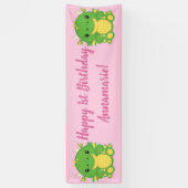 Dragon Birthday Party Banner (Vertikal)
