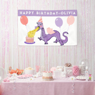 Dragon Birthday Party Dekoration Banner