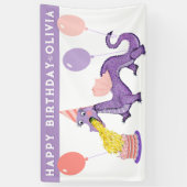 Dragon Birthday Party Dekoration Banner (Vertikal)