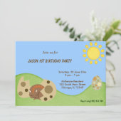 Dragon Birthday Party Einladung (Stehend Vorderseite)