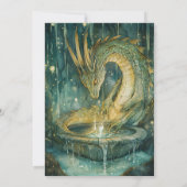 Dragon Birthday Party Einladung (Rückseite)