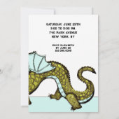 Dragon Birthday Party Einladungen (Rückseite)