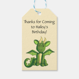 Dragon Birthday Party Gefallen Tag Geschenkanhänger