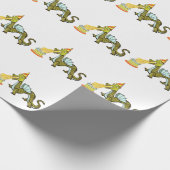 Dragon Birthday Party-Geschenk Geschenkpapier (Ecke)