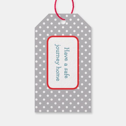 Dragon Birthday Party Geschenkmarke Geschenkanhänger (Rückseite)