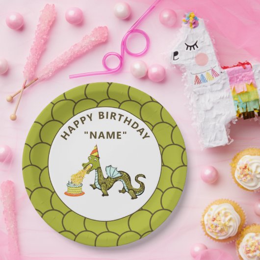 Dragon Birthday Party Pappteller (Party)