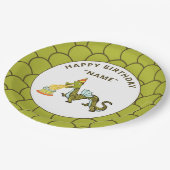 Dragon Birthday Party Pappteller (Schrägansicht)