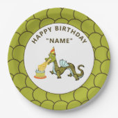 Dragon Birthday Party Pappteller (Vorderseite)