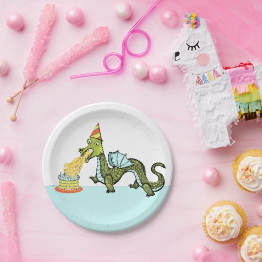 Dragon Birthday Party Pappteller (Party)