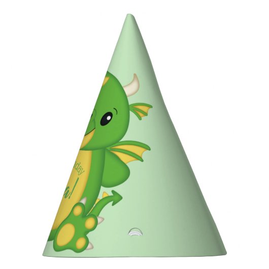 Dragon Birthday Party Partyhütchen (Rechts)