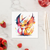 Dragon Birthday Serviette (Beispiel)