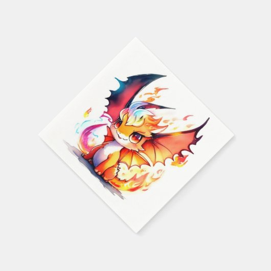 Dragon Birthday Serviette (Ecke)