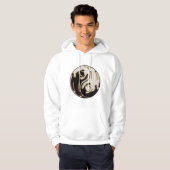 Dragon Black and White Yin Yang Hoodie (Vorne ganz)