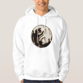 Dragon Black and White Yin Yang Hoodie