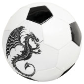 Dragon Black Shape Tattoo Style Fußball (Dreiviertel)