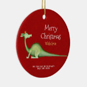 Dragon Blick zurück Keramik Ornament (Rechts)