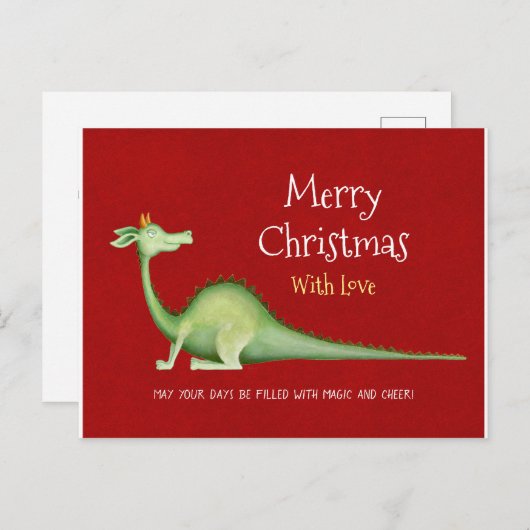 Dragon blickt zurück postkarte (Vorne/Hinten)