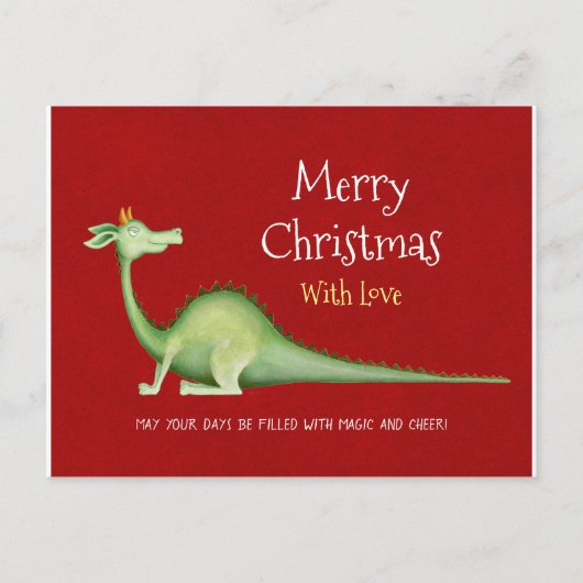 Dragon blickt zurück postkarte (Vorderseite)