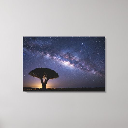 Dragon Blood Tree Milky Way Canvas  Ancient Nature Leinwanddruck (Vorderseite)