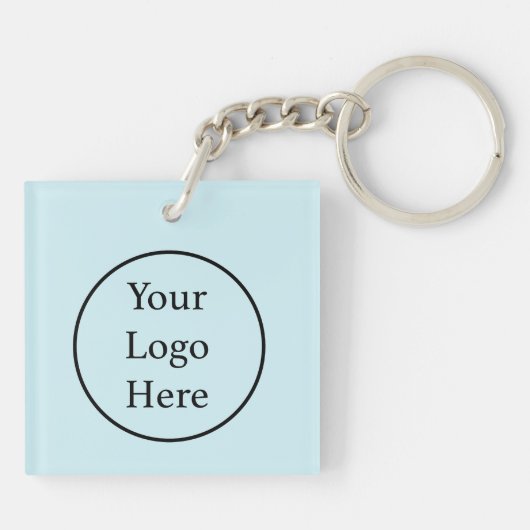 Dragon Blue Butterfly Blume Business Logo Schlüsselanhänger (Rückseite)