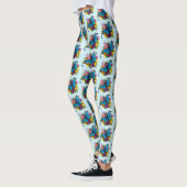 Dragon Blue Butterfly Blume Leggings (Links)