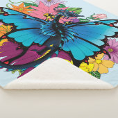 Dragon Blue Butterfly Blume Sherpadecke (3/4)