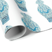 Dragon Blue Chinoiserie Ginger Jar Jars Geschenkpapier (Rolleneckpunkt)