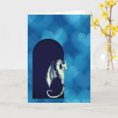 Dragon Blue Hearts Grandtochter Valentinstag Karte (Gelbe Blume)