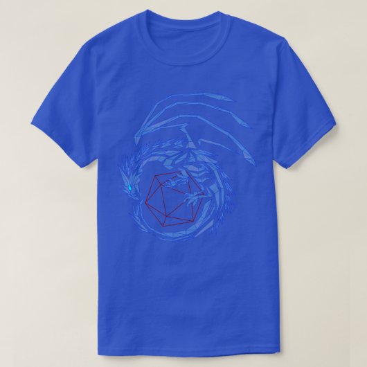 Dragon Blue Line T-Shirt (Design vorne)