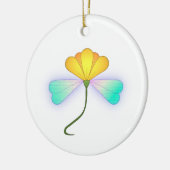 Dragon-Blume Keramik Ornament (Links)