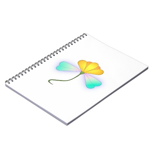 Dragon-Blume Notizblock (Linke Seite)