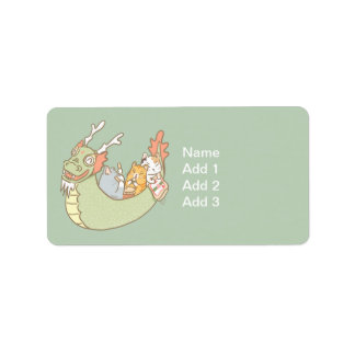 Dragon Boat Adressaufkleber