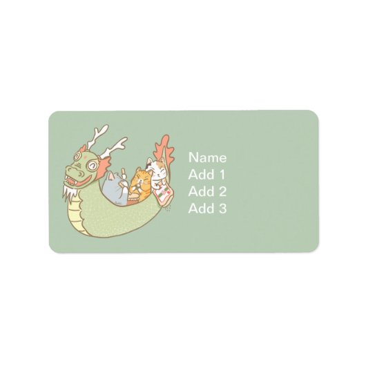 Dragon Boat Adressaufkleber (Vorne)