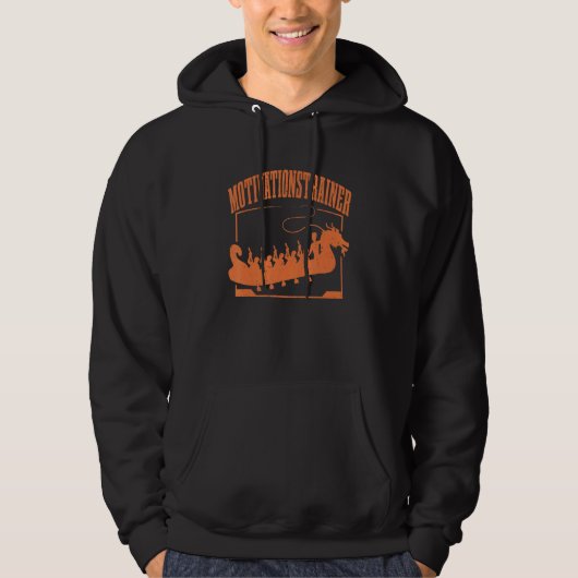 Dragon Boat Motivierend Trainer Dragon Boat Racin Hoodie (Vorderseite)