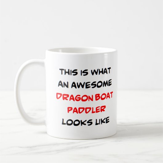 dragon boat paddler, awesome kaffeetasse (Links)