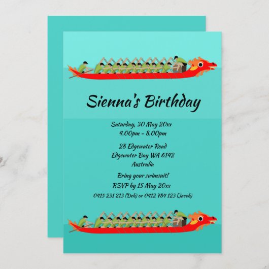 Dragon Boat Racing (Vorne/Hinten)