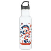 Dragon Boat Racing Design Edelstahlflasche (Vorderseite)