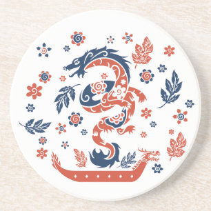 Dragon Boat Racing Design Getränkeuntersetzer