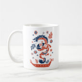 Dragon Boat Racing Design Kaffeetasse (Links)