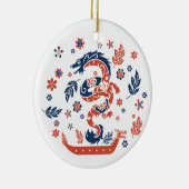 Dragon Boat Racing Design Keramik Ornament (Rechts)