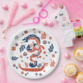 Dragon Boat Racing Design Pappteller (Party)