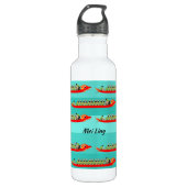 Dragon Boat Racing Edelstahlflasche (Vorderseite)