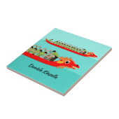 Dragon Boat Racing Fliese (Seite)