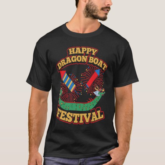 Dragon Boat Racing For Dragon Boat Paddler Drummer T-Shirt (Vorderseite)