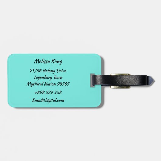 Dragon Boat Racing Gepäckanhänger (Rückseite horizontal)